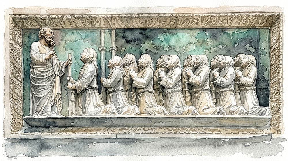 "The Faces of Venice". AI generated watercolour painting, by Ian Coulling FRPS.
