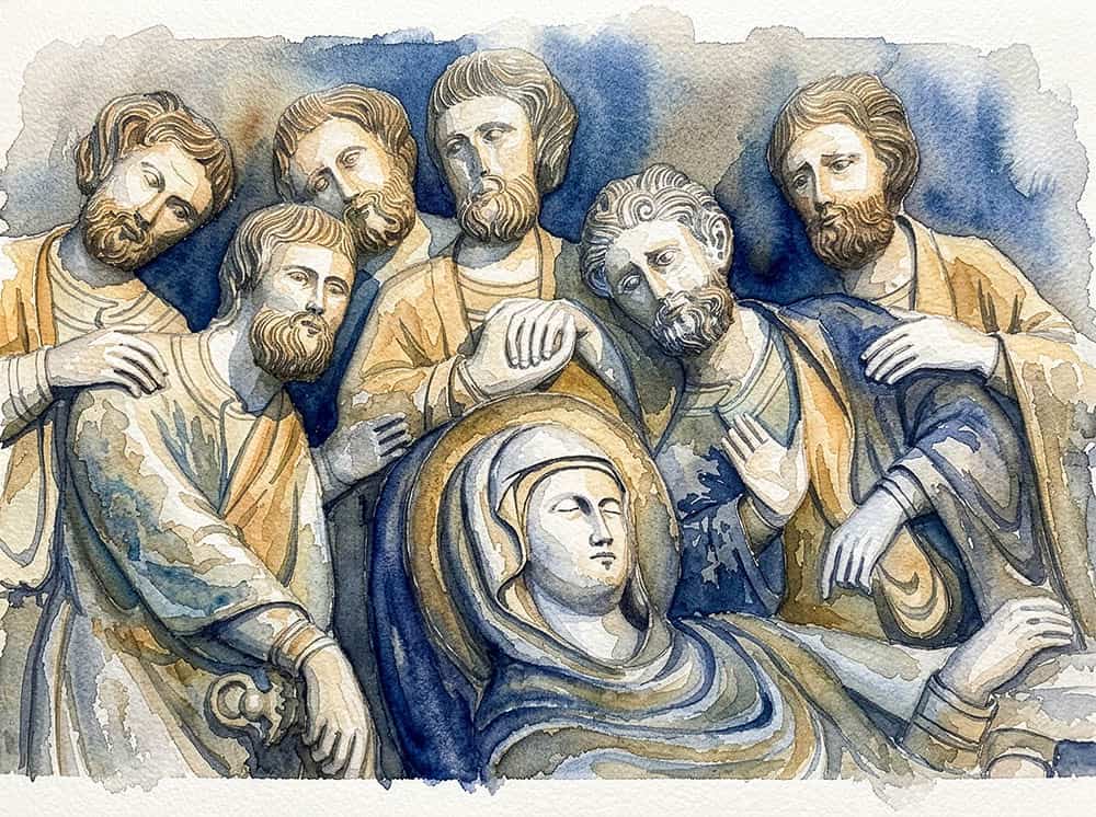 "The Faces of Venice". AI generated watercolour painting, by Ian Coulling FRPS
